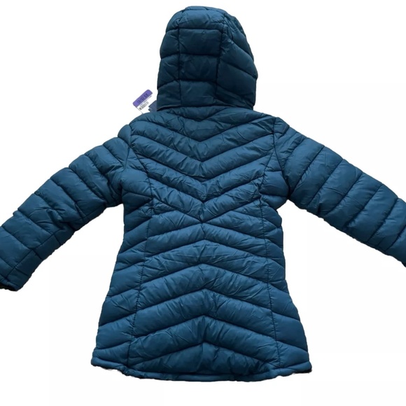 Steve Madden Girl's Parka Jacket YOUTH Reversible Hooded Quilted Puffer XS 5/6 - Picture 2 of 5